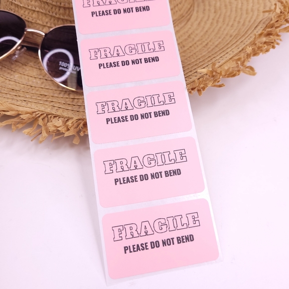 Other - 100 Personalized FRAGILE Thermal Label Stickers
